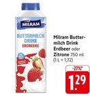 Buttermilch Drink Erdbeer im Angebot bei EDEKA in Bad Kreuznach Buttermilch Drink Erdbeer Angebote von Milram bei EDEKA Bad Kreuznach für 1,29 €