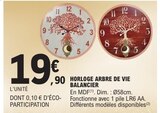 Horloge Arbre de Vie Balancier à E.Leclerc dans Andance