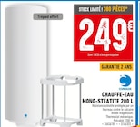 Promo Chauffe-eau mono-stéatite 200 l à 249,00 € dans le catalogue Brico Cash à Châtellerault