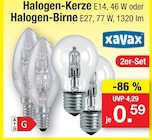 Halogen-Kerze Angebote von xavax bei Zimmermann Oldenburg für 0,59 €