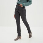 Jeans slim taille haute denim noir femme - CREEKS en promo chez La Halle Jeans slim taille haute denim noir femme - CREEKS dans le catalogue La Halle