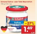 Sahne- oder Tafel Meerrettich im Netto Marken-Discount Prospekt Sahne- oder Tafel Meerrettich von Schamel im aktuellen Netto Marken-Discount Prospekt für 1,49 €
