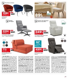 Prix et réduction Fauteuil Relaxation dans le prospectus But en cours Offre Fauteuil Relaxation dans le catalogue But du moment à la page 9