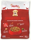 Croquettes mix pour chien adulte au boeuf, aux céréales & aux légumes - NettoNETTO - Netto à Toulon Croquettes mix pour chien adulte au boeuf, aux céréales & aux légumes - NettoNETTO en promo chez Netto Toulon à 10,19 €
