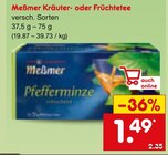 Kräuter- oder Früchtetee Angebote von Meßmer bei Netto Marken-Discount Troisdorf für 1,49 €