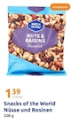 Nüsse und Rosinen im Angebot bei Action in Bielefeld Nüsse und Rosinen Angebote von Snacks of the World bei Action Bielefeld für 1,39 €
