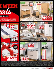 Matratze im Segmüller Prospekt "BLACK WEEK DEALS" mit 6 Seiten (Nürnberg)
