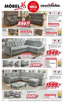 Sofa im Möbel AS Prospekt "WOHNTRÄUME zum Sparpreis!" mit 24 Seiten (Mannheim)