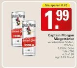 Mixgetränke Angebote von Captain Morgan bei WEZ Bad Oeynhausen für 1,99 €