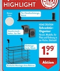 Schranktür -Organizer im ALDI SÜD Prospekt Schranktür -Organizer von HOME CREATION im aktuellen ALDI SÜD Prospekt für 1,99 €