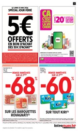 Promos Viande dans le catalogue "25% DE REMISE IMMÉDIATE OU D'AVANTAGE CARTE" de Intermarché Super Viande en promo dans le catalogue Intermarché Super à la page 3