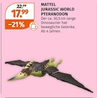 Jurassic World Pteranodon im Müller Prospekt Jurassic World Pteranodon von Mattel im aktuellen Müller Prospekt für 17,99 €