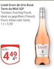Grain de Gris Rosé Terre du Midi IGP im Angebot bei GLOBUS in Homburg Grain de Gris Rosé Terre du Midi IGP Angebote von Listel bei GLOBUS Homburg für 4,49 €