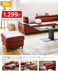 Leder-Wohnlandschaft bei XXXLutz Möbelhäuser im Obernburg Prospekt für 1.299,00 €