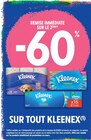 Promo -60% de remise immédiate sur le 2ème sur tout Kleenex à  dans le catalogue Intermarché Super à Plozévet
