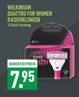 Quattro For Women Rasierklingen Angebote von Wilkinson bei Marktkauf Witten für 7,95 €