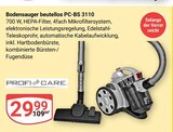 Bodensauger beutellos PC-BS 3110 Angebote von Profi Care bei GLOBUS Speyer für 29,99 €