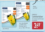 Laminierfolien von Expertiz im aktuellen ALDI Nord Prospekt für 3,49 €