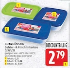 Gefrier- & Frischhaltedose von GUT&GÜNSTIG für 2,79 € bei E center im Angebot Gefrier- & Frischhaltedose von GUT&GÜNSTIG im aktuellen E center Prospekt