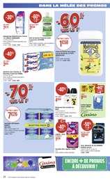 Prix et réduction Listerine dans le prospectus Casino Supermarchés en cours Offre Listerine dans le catalogue Casino Supermarchés du moment à la page 24