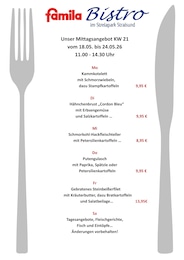 Supermarkt Prospekt von famila Nordost Stralsund famila Nordost Prospekt: "besser als gut!", 1 Seite, 18.05.2026 - 23.05.2026