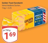Toast Sandwich im Angebot bei GLOBUS in Pirmasens Toast Sandwich Angebote von Golden Toast bei GLOBUS Pirmasens für 1,69 €