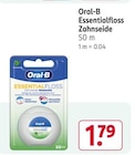 Essentialfloss Zahnseide von Oral-B im aktuellen Rossmann Prospekt für 1,79 €