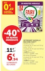 Detergent Vaisselle Machine - Fairy en promo chez Super U Roanne à 6,94 €