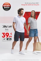 Vêtements Angebote im Prospekt "Coup de soleil sur les prix" von Sport 2000 Vêtements Angebote im Prospekt "Coup de soleil sur les prix" von Sport 2000 auf Seite 1