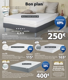 Prix et réduction Matelas Mousse dans le prospectus Jysk en cours Offre Matelas Mousse dans le catalogue Jysk du moment à la page 7