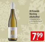 III Freunde Riesling alkoholfrei Angebote bei famila Nordost Pinneberg für 7,99 €