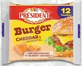 Tranches Burger Cheddar & Emmental - PRÉSIDENT dans le catalogue Intermarché Hyper