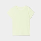 T-shirt manches courtes jaune fluo fille en promo chez La Halle T-shirt manches courtes jaune fluo fille dans le catalogue La Halle