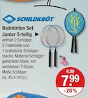 Badminton Set Junior 5-teilig im V-Markt Prospekt Badminton Set Junior 5-teilig von Schildkröt im aktuellen V-Markt Prospekt für 7,99 €