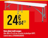Bricorama Feytiat - Promo Banc pliant multi-usages Promo Banc pliant multi-usages à 24,84 € dans le catalogue Bricorama à Feytiat