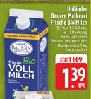 Frische Bio Vollmilch Angebote von Upländer Bauern Molkerei bei EDEKA Bünde für 1,39 €