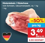 Aktuelles Hintereisbein / Hinterhaxe Angebot bei Netto Marken-Discount in Salzgitter ab 3,49 €