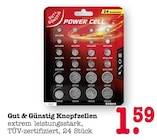 Knopfzellen im Angebot bei E center in Oberursel Knopfzellen Angebote von Gut & Günstig bei E center Oberursel für 1,59 €