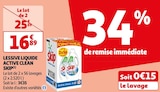 Promo LESSIVE LIQUIDE ACTIVE CLEAN à 16,89 € dans le catalogue Auchan Supermarché à Le Bosc-Roger-en-Roumois