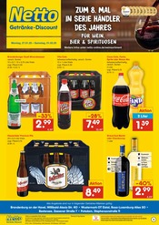 Aktueller Netto Marken-Discount Prospekt mit Coca Cola, "DER ORT, AN DEM DU IMMER AUSGEZEICHNETE PREISE FINDEST.", Seite 1