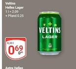Helles Lager Angebote von Veltins bei GLOBUS Gotha für 0,69 €