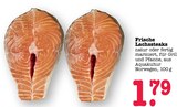 E center - Frische Lachssteaks natur Angebot im Prospekt Frische Lachssteaks natur bei E center im Prospekt "" für 1,79 €