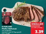 Aktuelles Pfeffer-Hüftsteak Angebot bei Kaufland in Rostock ab 3,39 €