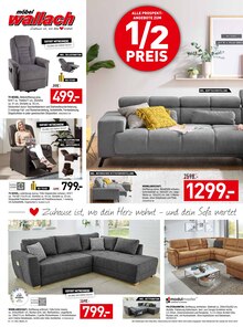 Sitzmöbel im Möbel Wallach Prospekt "VOLLER SERVICE - HALBER PREIS" mit 8 Seiten (Hildesheim)