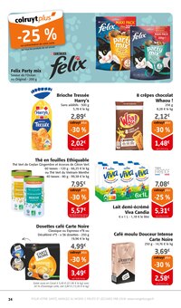 Promotion Alimentation Chat dans le prospectus Colruyt, valable du 18/06/2025 au 29/06/2025 Promo Alimentation Chat dans le catalogue Colruyt du moment à la page 24
