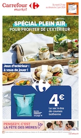 Catalogue Supermarchés Carrefour Market en cours à Lingreville et alentours, "Spécial plein air", 18 pages, 21/05/2024 - 02/06/2024