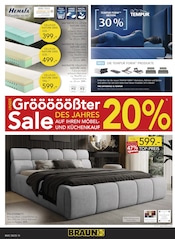 Aktueller BRAUN Möbel-Center Prospekt mit Matratze, "Gröööößter Sale des Jahres!", Seite 14