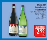 Fränkischer Hausschoppen Qualitätswein Rot im Angebot bei Marktkauf in Fürth Fränkischer Hausschoppen Qualitätswein Rot Angebote bei Marktkauf Fürth für 2,99 €
