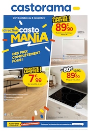 Prix et réduction Electroménager cuisine dans le prospectus Castorama en cours Offre Electroménager cuisine dans le catalogue Castorama du moment à la page 1