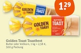 Toastbrot im tegut Prospekt Toastbrot von Golden Toast im aktuellen tegut Prospekt für 1,29 €